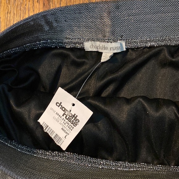 Charlotte Russe silver plated skirt size L - Picture 2 of 5
